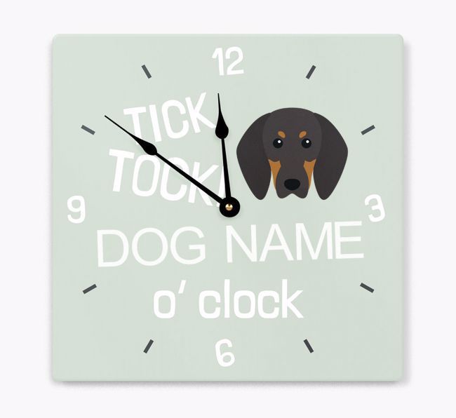 Tick Tock 'O' Clock: Personalised {breedFullName} Wall Clock